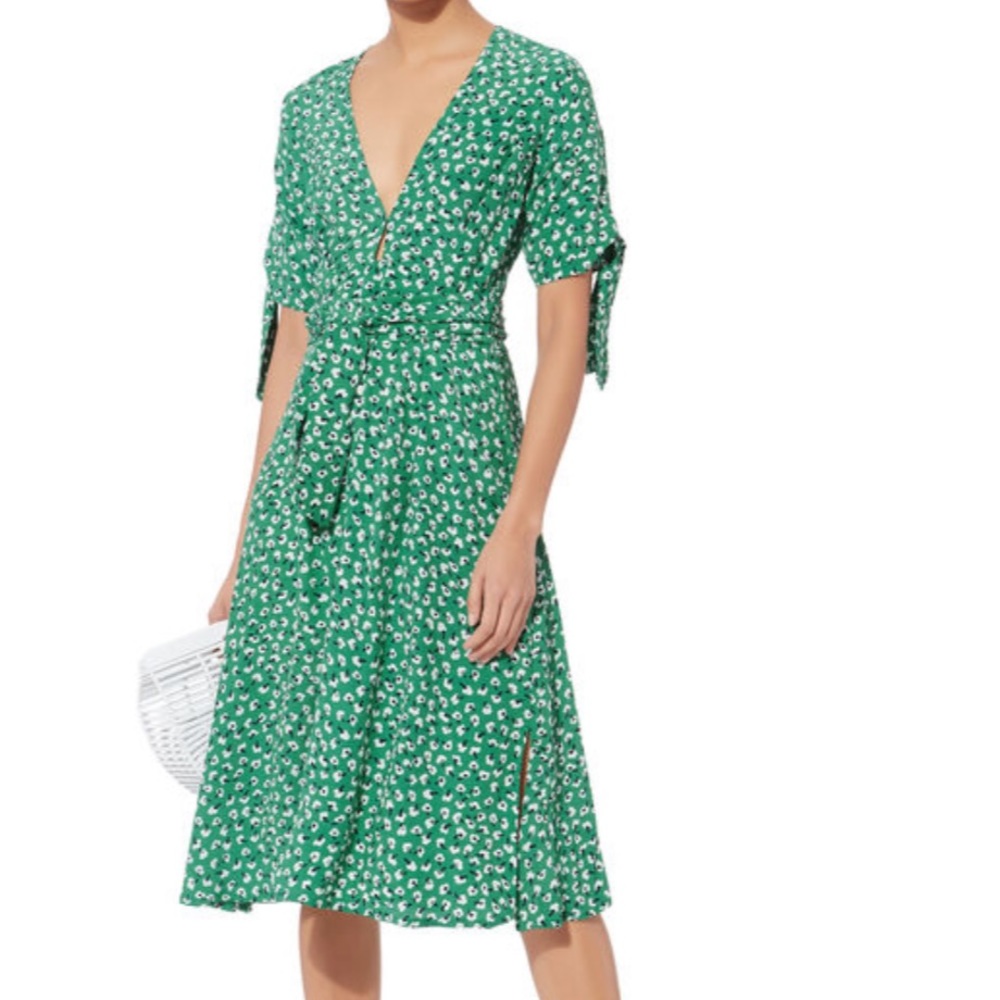 FAITHFULL THE BRAND Nina Midi Dress size 8 - Picture 1 of 13